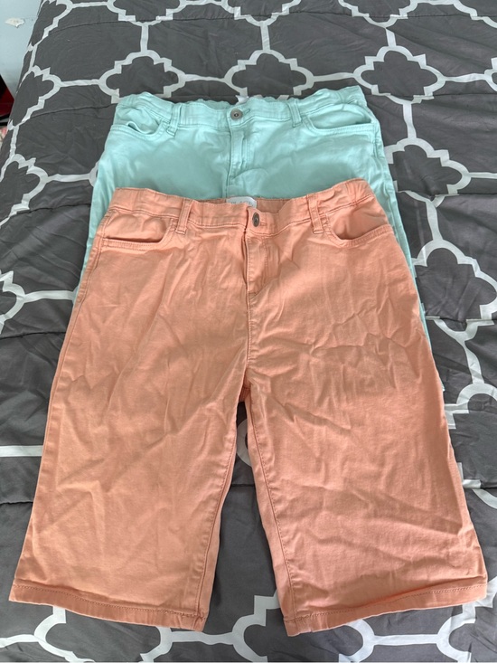 The Children's Place Other - The Children's Place Coral and Mint Stretch Cotton Shorts